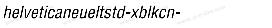helveticaneueltstd-xblkcn字体转换