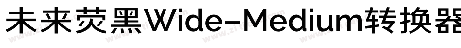未来荧黑Wide-Medium转换器字体转换