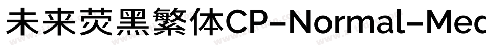 未来荧黑繁体CP-Normal-Medium手机版字体转换