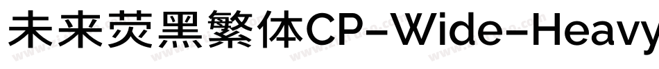 未来荧黑繁体CP-Wide-Heavy手机版字体转换