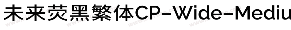 未来荧黑繁体CP-Wide-Medium手机版字体转换