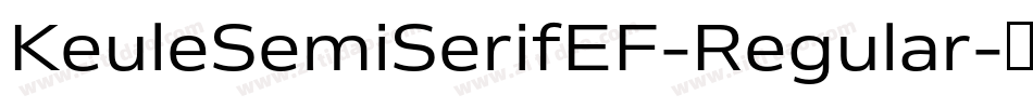 KeuleSemiSerifEF-Regular字体转换