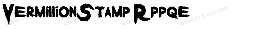 VermillionStamp-Rppqe字体转换