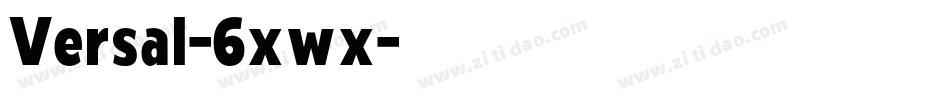 Versal-6xwx字体转换