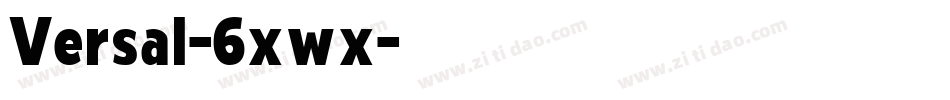 Versal-6xwx字体转换