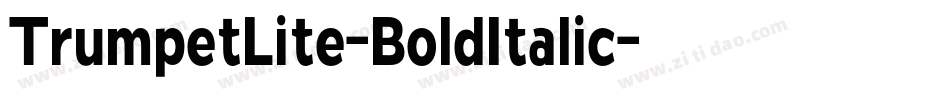 TrumpetLite-BoldItalic字体转换