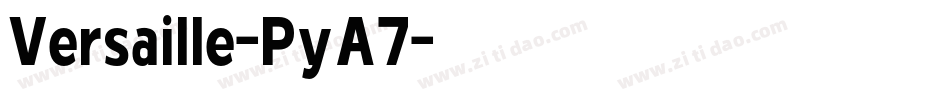 Versaille-PyA7字体转换