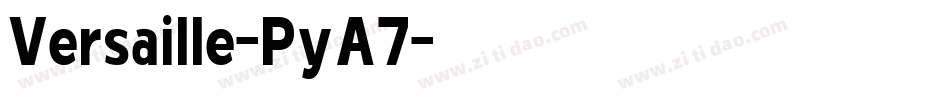 Versaille-PyA7字体转换