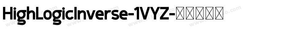 HighLogicInverse-1VYZ字体转换