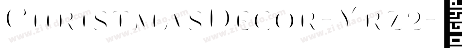 ChristmasDecor-Yrz2字体转换