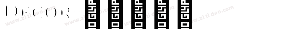 Decor字体转换