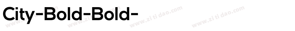 City-Bold-Bold字体转换