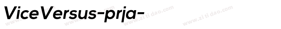 ViceVersus-prja字体转换