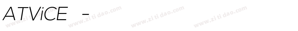 ATViCE转换器字体转换