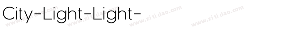 City-Light-Light字体转换