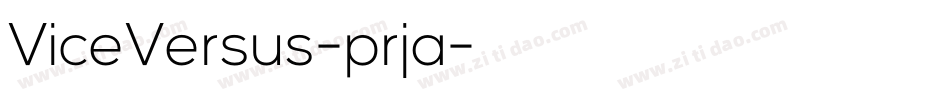 ViceVersus-prja字体转换