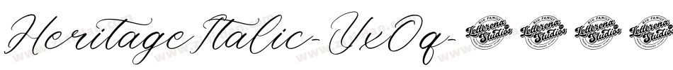 HeritageItalic-YxOq字体转换