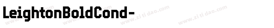LeightonBoldCond字体转换