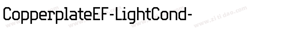 CopperplateEF-LightCond字体转换