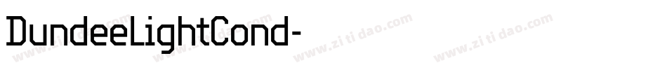 DundeeLightCond字体转换