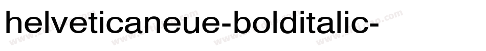 helveticaneue-bolditalic字体转换