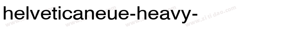 helveticaneue-heavy字体转换