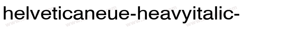 helveticaneue-heavyitalic字体转换
