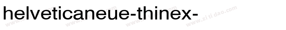 helveticaneue-thinex字体转换