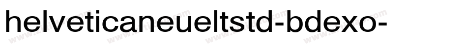 helveticaneueltstd-bdexo字体转换