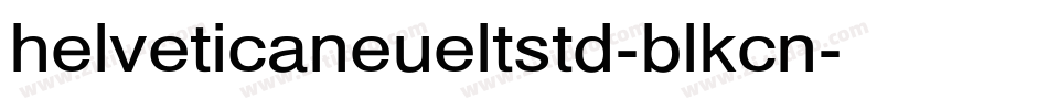 helveticaneueltstd-blkcn字体转换