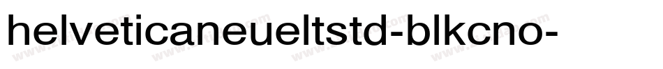 helveticaneueltstd-blkcno字体转换