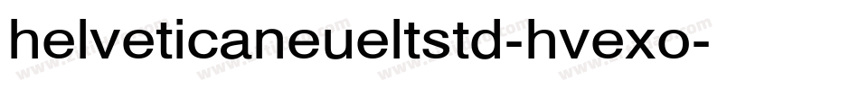 helveticaneueltstd-hvexo字体转换