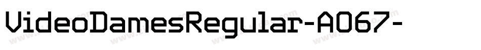 VideoDamesRegular-AO67字体转换