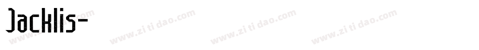 Jacklis字体转换