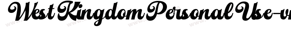 WestKingdomPersonalUse-vmvKD字体转换