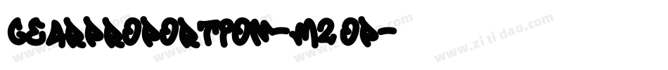 GearProportion-m2OP字体转换