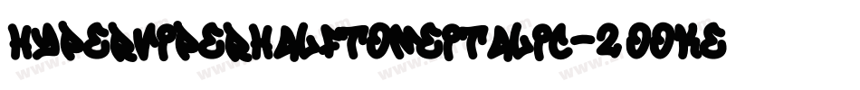 HyperViperHalftoneItalic-2OOKe字体转换