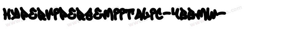 HyperViperSemiItalic-4BBMW字体转换