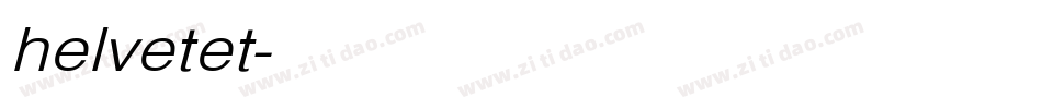 helvetet字体转换