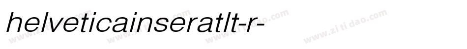 helveticainseratlt-r字体转换