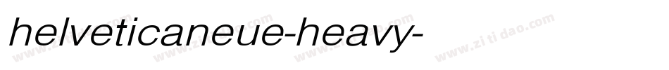 helveticaneue-heavy字体转换
