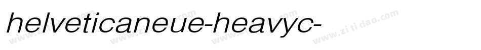 helveticaneue-heavyc字体转换