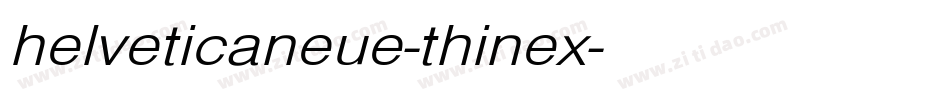 helveticaneue-thinex字体转换