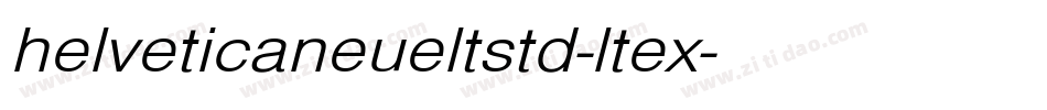 helveticaneueltstd-ltex字体转换