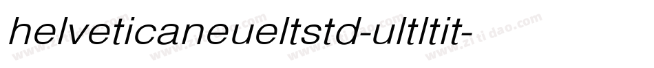 helveticaneueltstd-ultltit字体转换