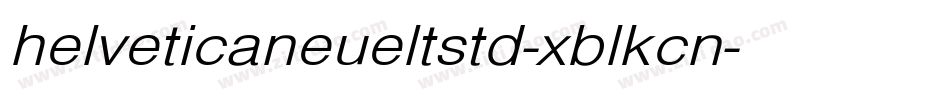 helveticaneueltstd-xblkcn字体转换