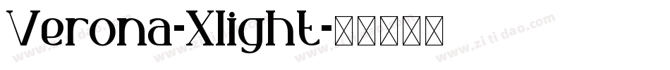 Verona-Xlight字体转换
