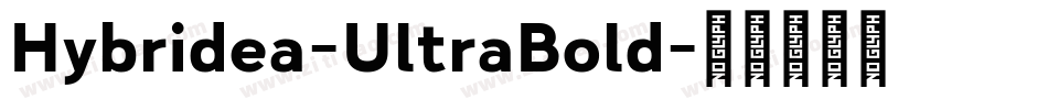 Hybridea-UltraBold字体转换
