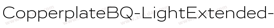 CopperplateBQ-LightExtended字体转换