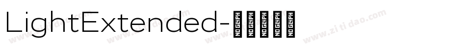 LightExtended字体转换